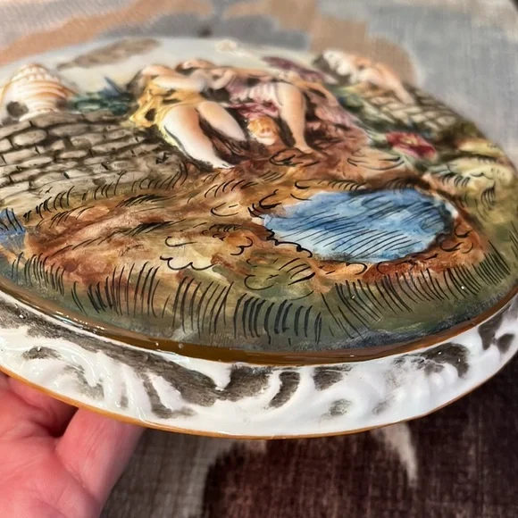 Vintage Capodimonte dish